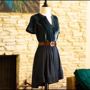 Maeve Ingrid Velvet Tunic Dress XS